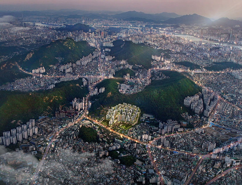 수명 아파트 투시도