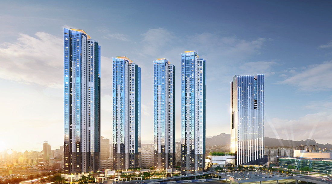 청량리역 롯데캐슬 SKY-L65 조감도