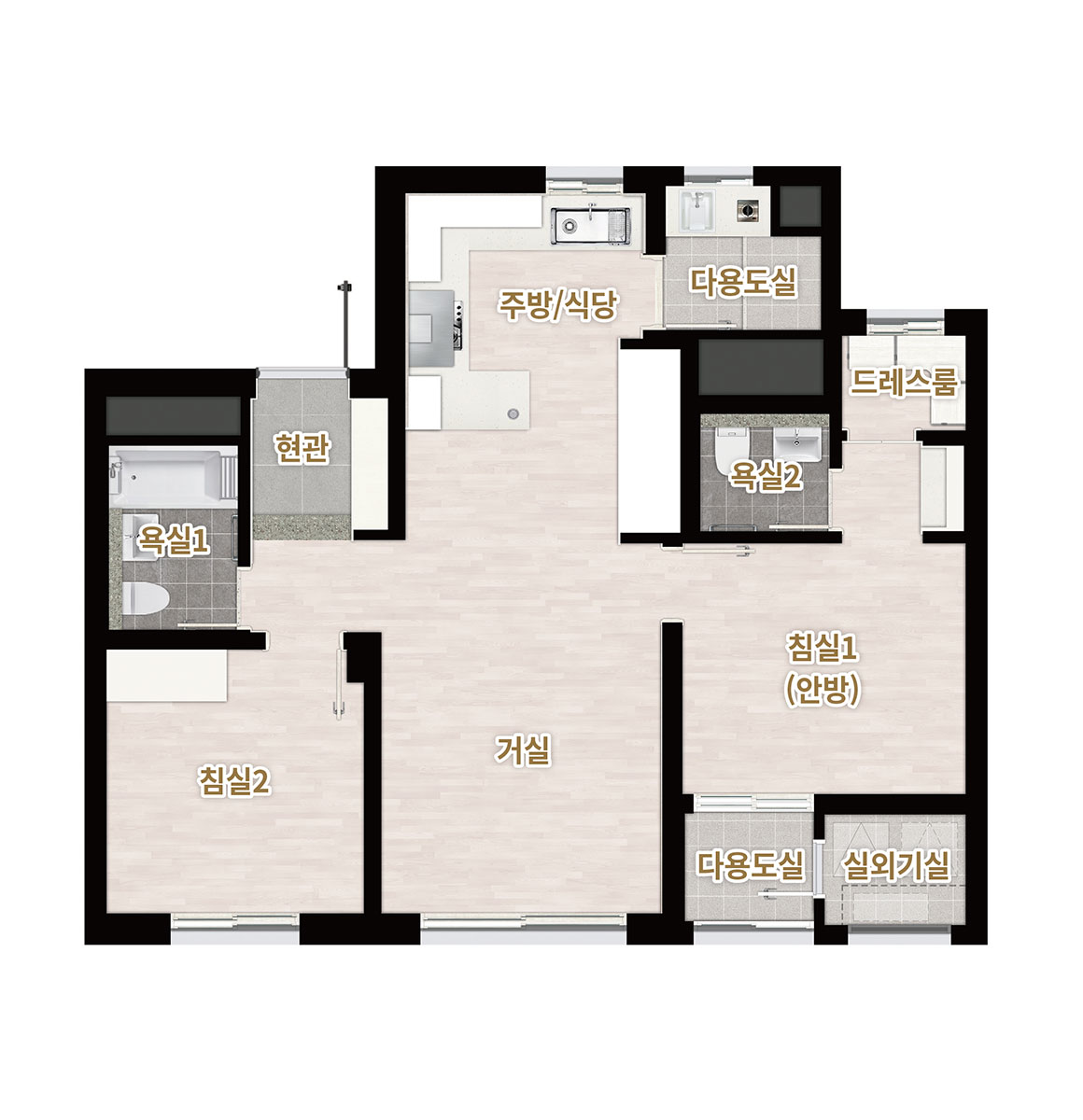 세대 평면도 61p