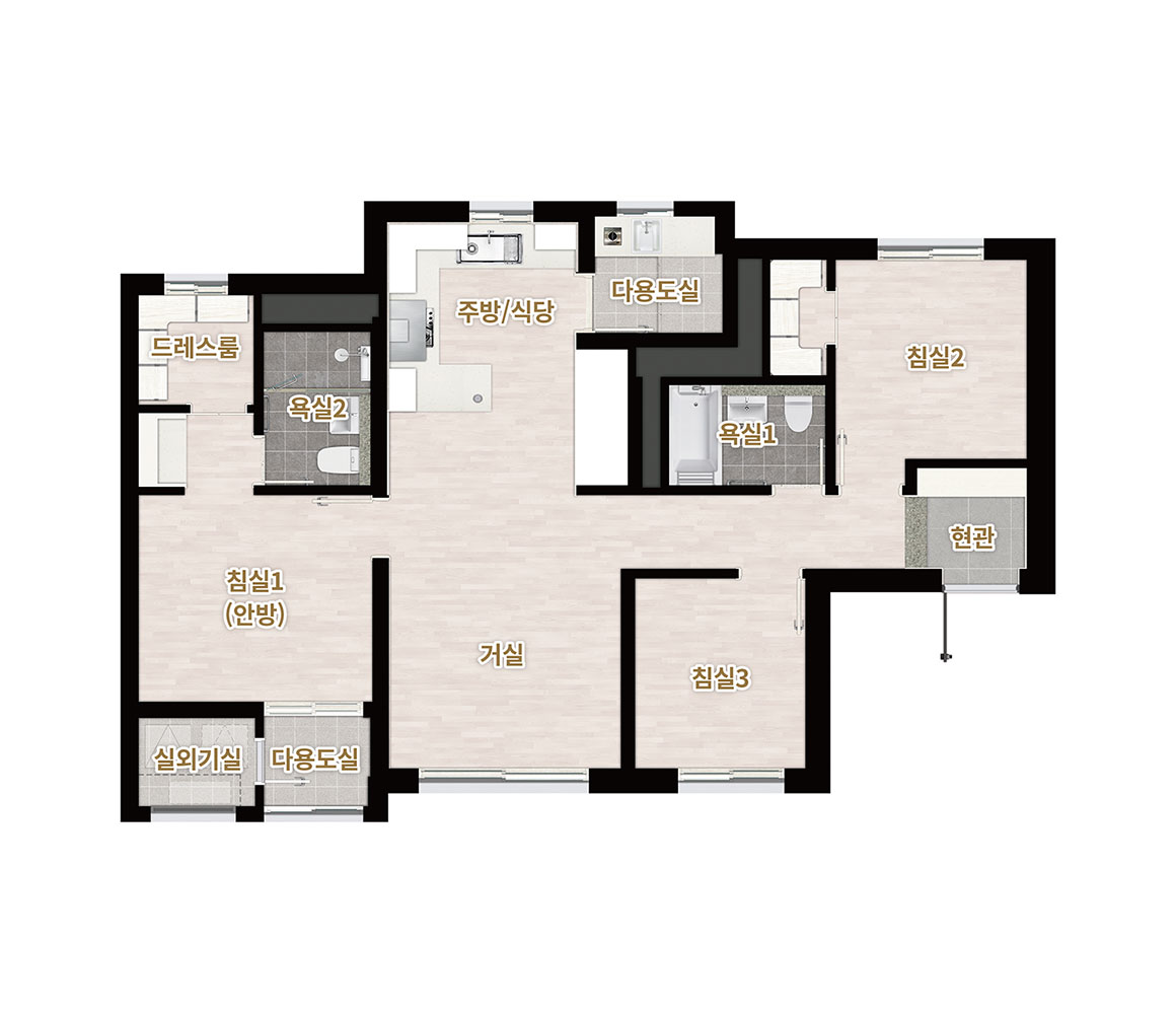세대 평면도 63p