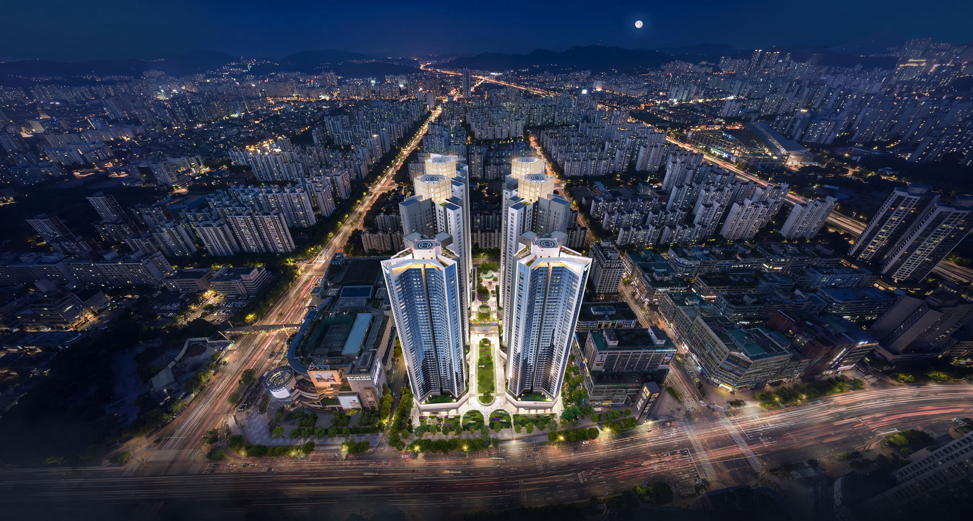 상동역 롯데캐슬 시그니처 아파트 조감도